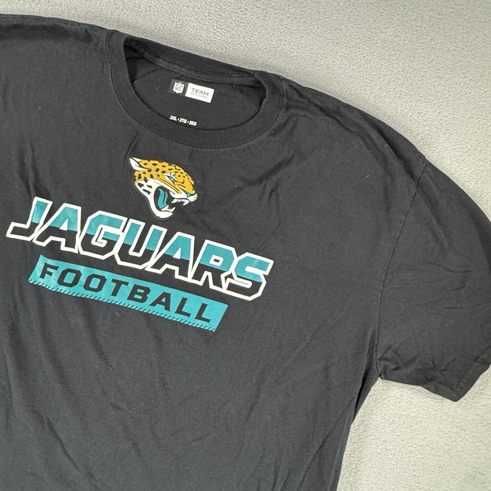 NFL Jacksonville Jaguars Short Sleeve Black T-Shirt Adult 2XL